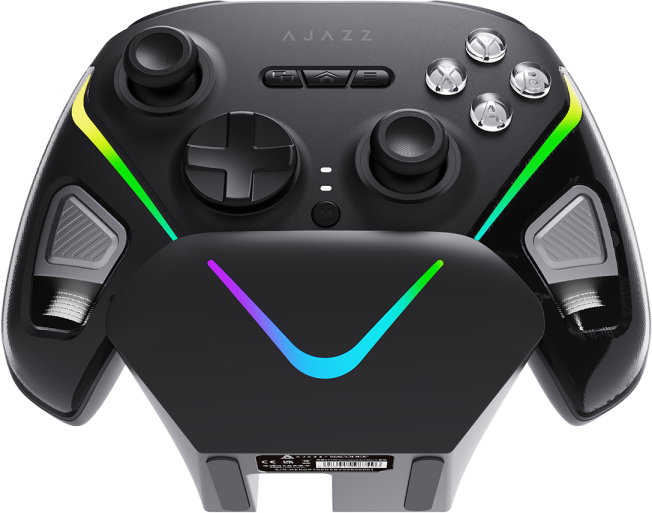Бездротовий геймпад з док-станцією Ajazz GP100 Set Black (GP100S-B)