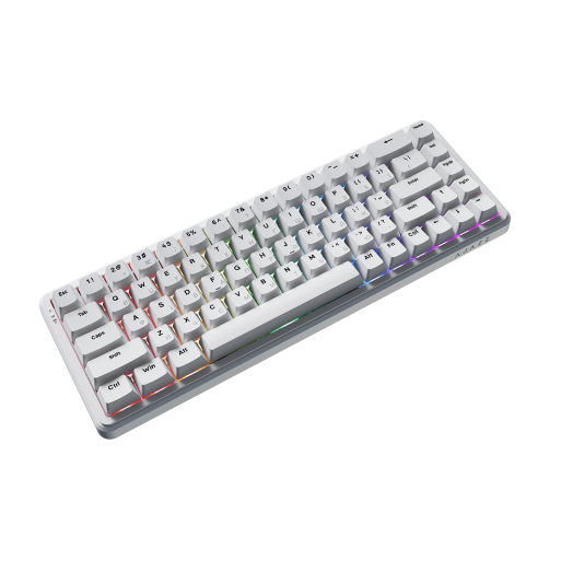 Клавіатура механічна дротова Ajazz AK680 MAX Magnetic Switch RGB USB White