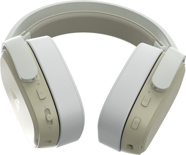 Бездротова ігрова гарнітура Ajazz AHM09 MAX Gray White (AHM09-MAX-GW)