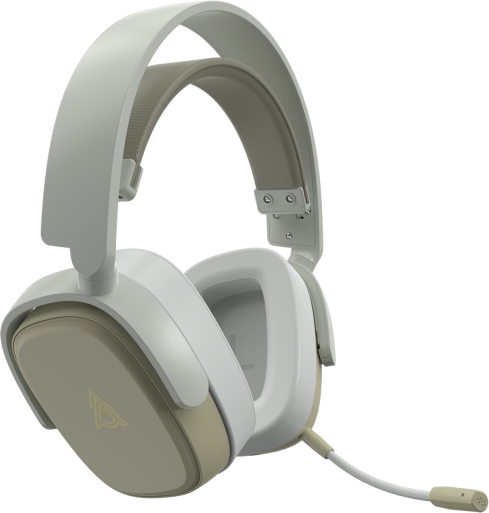 Бездротова ігрова гарнітура Ajazz AHM09 MAX Gray White (AHM09-MAX-GW)