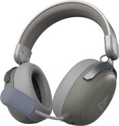 Бездротова ігрова гарнітура Ajazz AHM08 MAX Gray White (AHM08-MAX-GW)