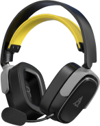 Бездротова ігрова гарнітура Ajazz AHM09 MAX Black Gray Yellow (AHM09-MAX-BGY)