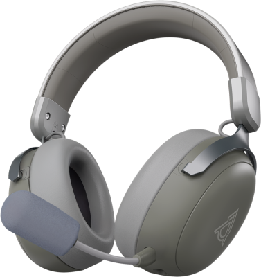 Бездротова ігрова гарнітура Ajazz AHM08 MAX Gray White (AHM08-MAX-GW)