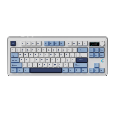 Клавіатура механічна бездротова Ajazz AK870 PLUS Murad Switch RGB Wireless/Bluetooth/USB White