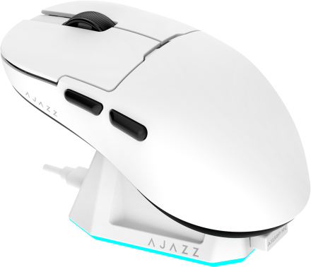 Ігрова бездротова миша Ajazz  AJ159P MC -3 Mod-White-3311 Charging Dock