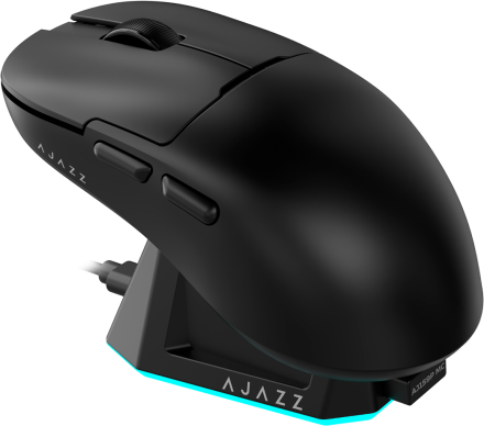 Ігрова бездротова миша Ajazz  AJ159P MC -3 Mod-Black-3311 Charging Dock