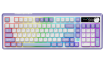 Бездротова механічна клавіатура Ajazz AK980 Clear Sky Switch - Purple (AK980-CS-PWB)